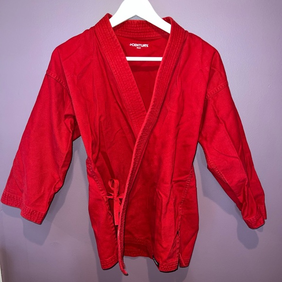 RED CENTURY MIDDLEWEIGHT KARATE GI TOP - Picture 1 of 3